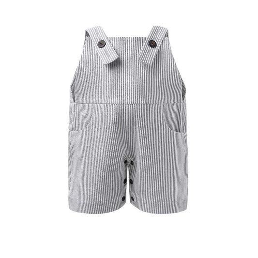 Stripe Bib Overalls-0