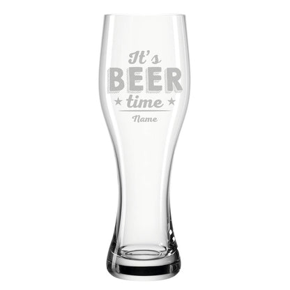 Leonardo Weizenglas "It's Beer time" mit Namen
