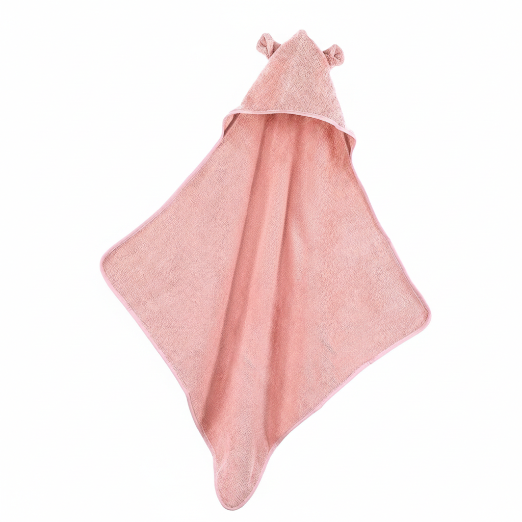 Baby Kapuzenhandtuch Rosé