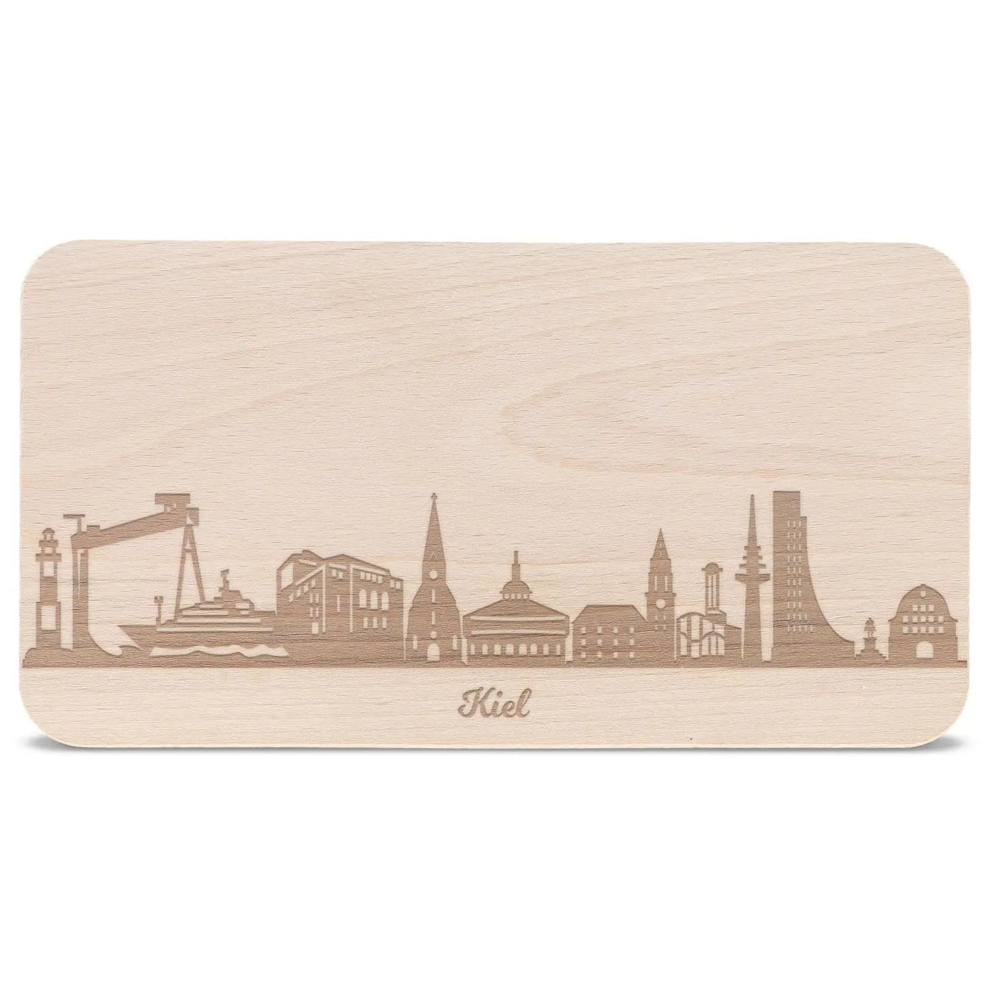 Frühstücksbrettchen Skyline Kiel