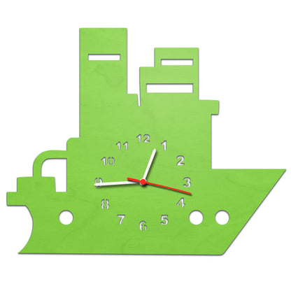 Kinder Wanduhr im Boot Design