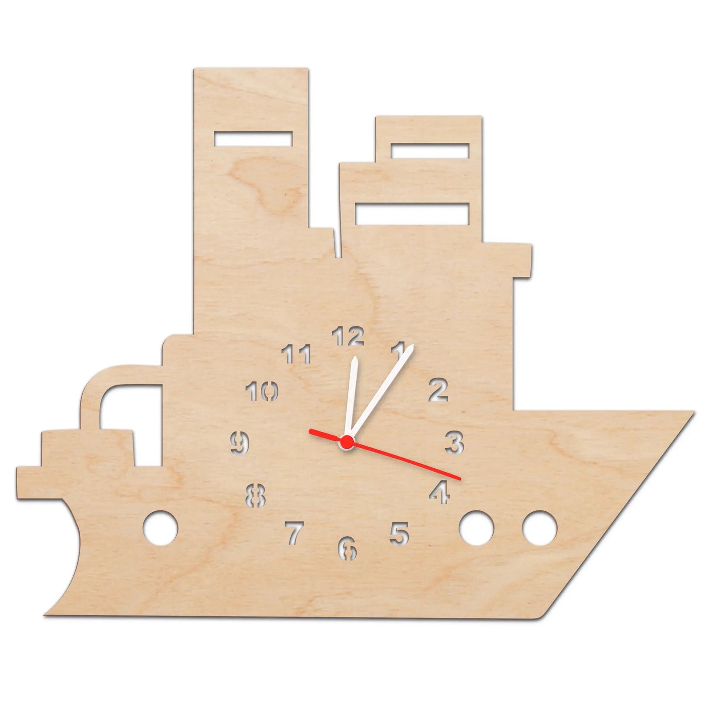 Kinder Wanduhr im Boot Design