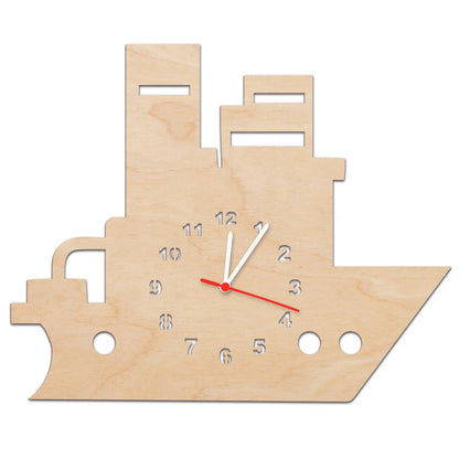 Kinder Wanduhr im Boot Design