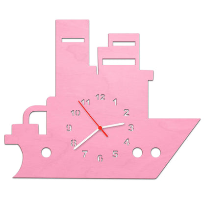Kinder Wanduhr im Boot Design