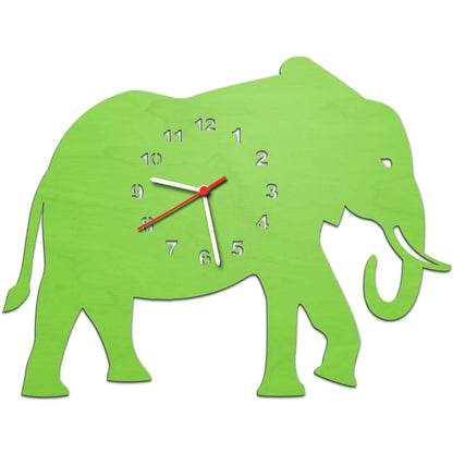 Kinder Wanduhr im Elefanten Design