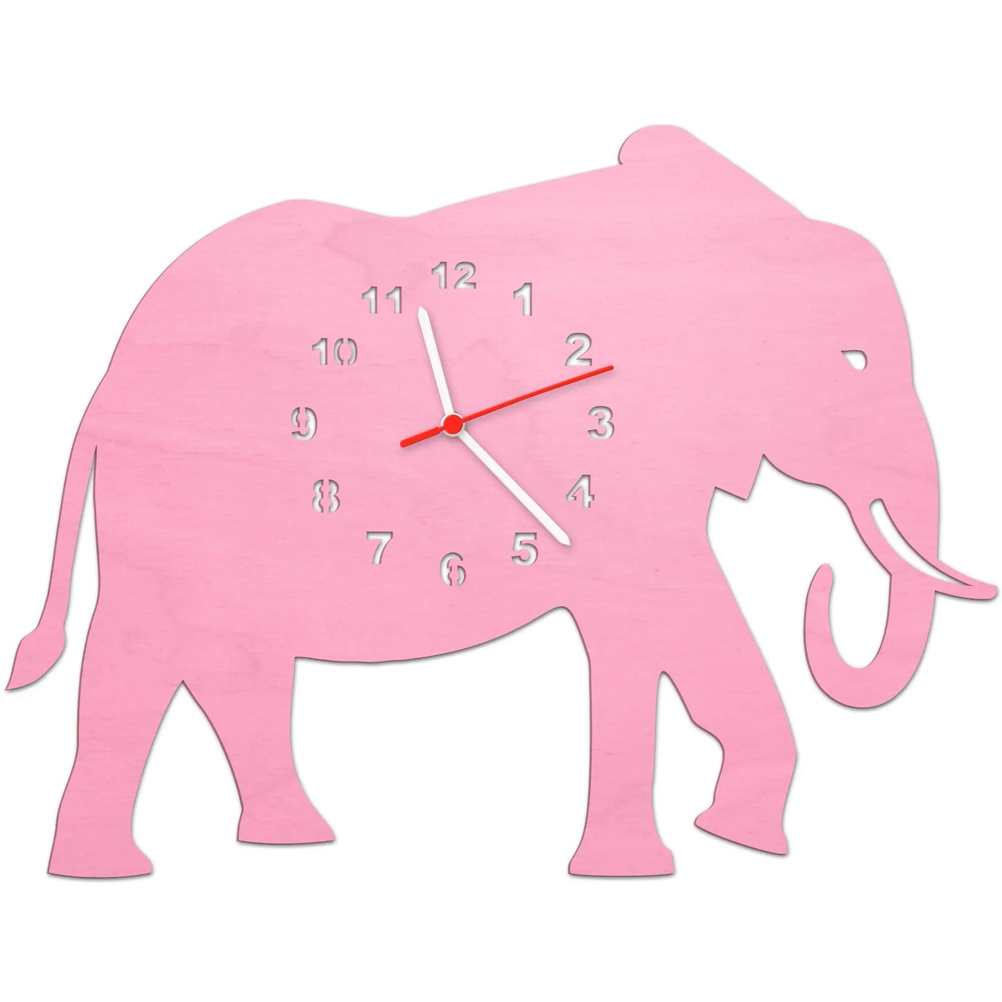 Kinder Wanduhr im Elefanten Design