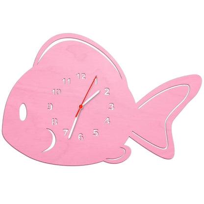Kinder Wanduhr im Fisch Design