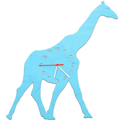Kinder Wanduhr im Giraffen Design