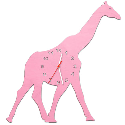 Kinder Wanduhr im Giraffen Design