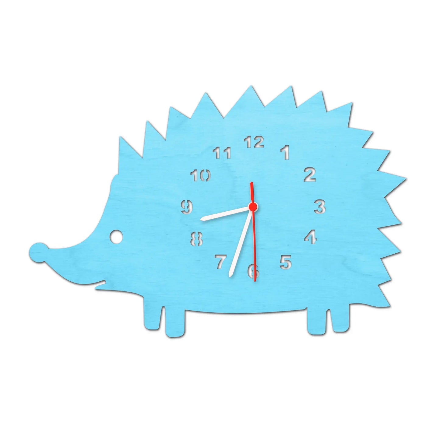 Kinder Wanduhr im Igel Design