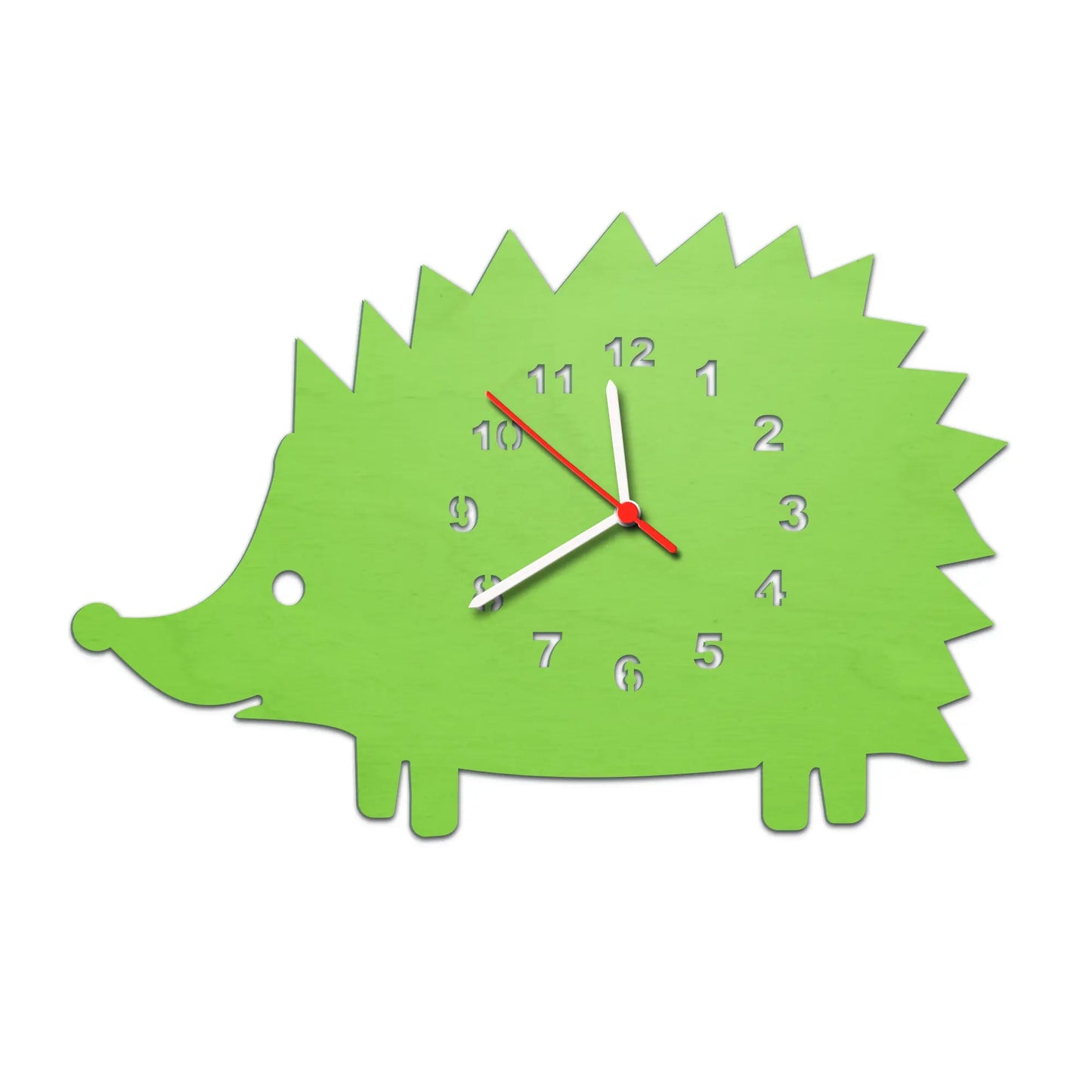 Kinder Wanduhr im Igel Design