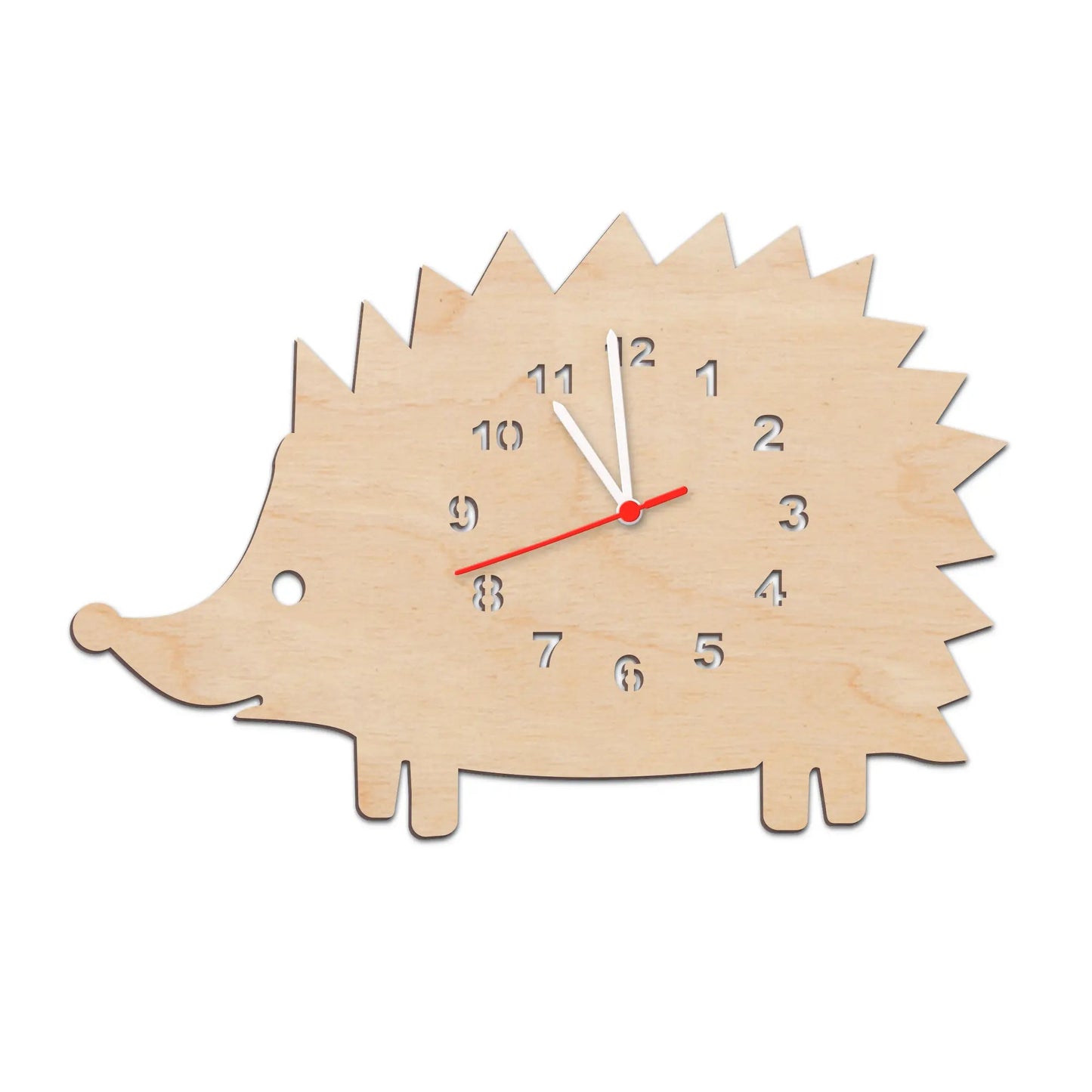 Kinder Wanduhr im Igel Design