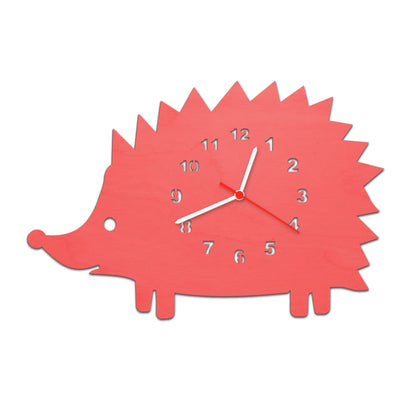 Kinder Wanduhr im Igel Design