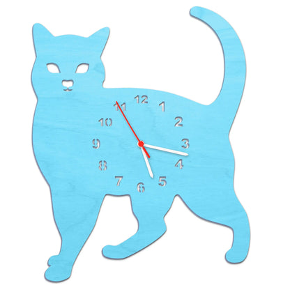 Kinder Wanduhr im Katzen Design