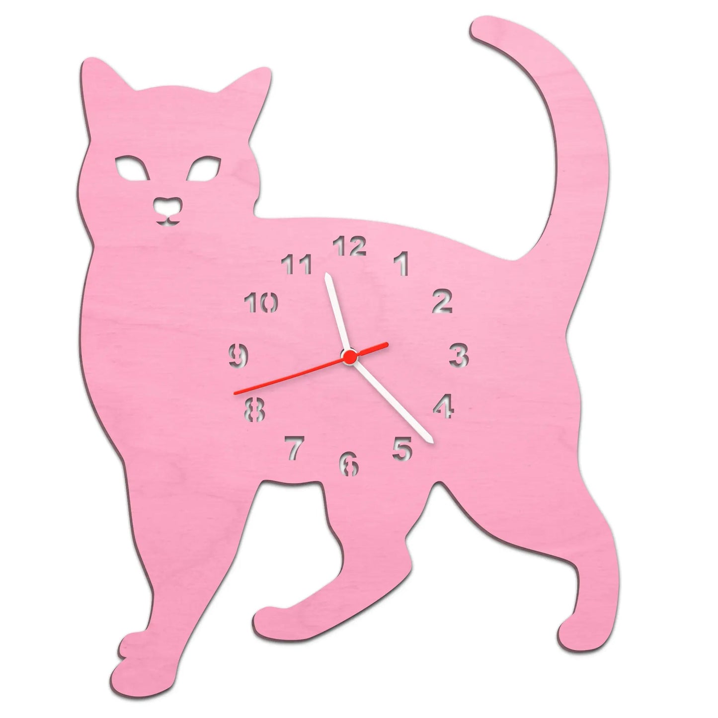 Kinder Wanduhr im Katzen Design