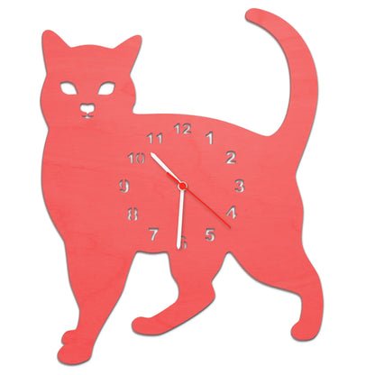 Kinder Wanduhr im Katzen Design