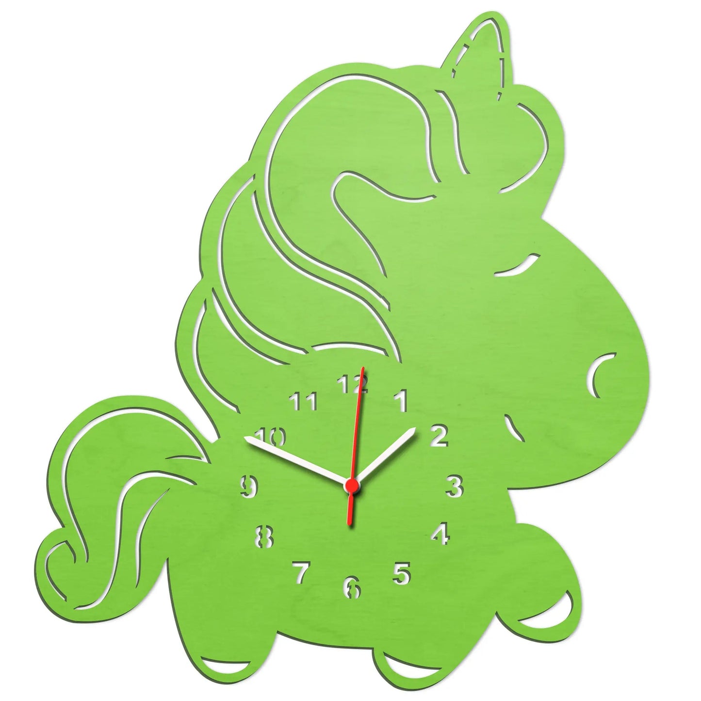 Kinder Wanduhr im Pummeleinhorn Design