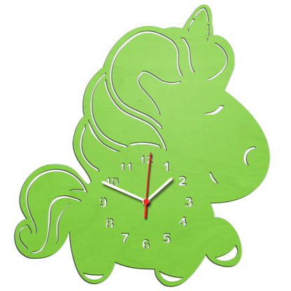 Kinder Wanduhr im Pummeleinhorn Design
