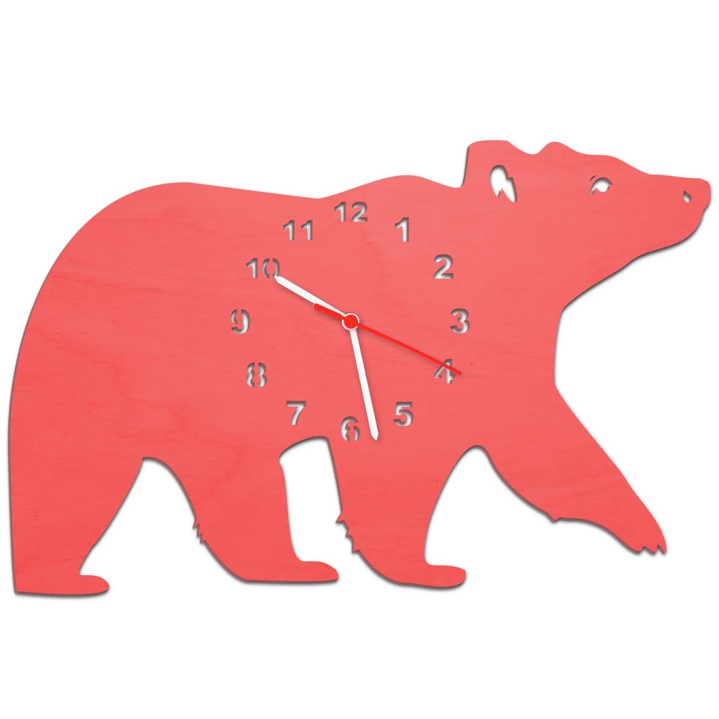 Kinder Wanduhr im Bären Design