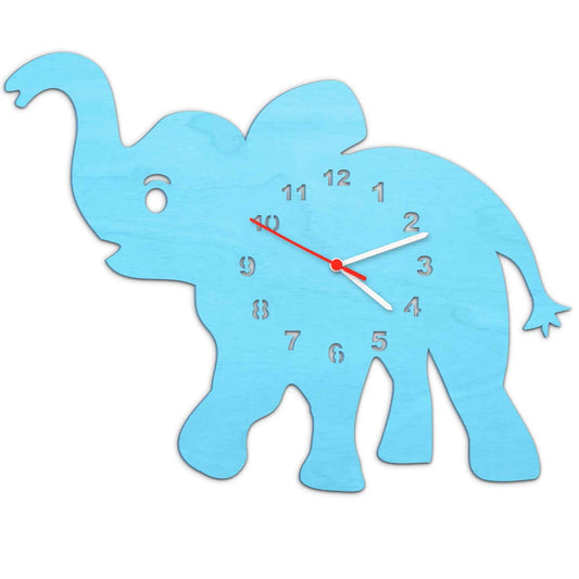 Kinder Wanduhr im Baby-Elefanten Design