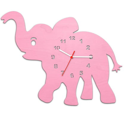 Kinder Wanduhr im Baby-Elefanten Design