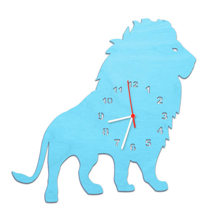 Kinder Wanduhr im Löwen Design