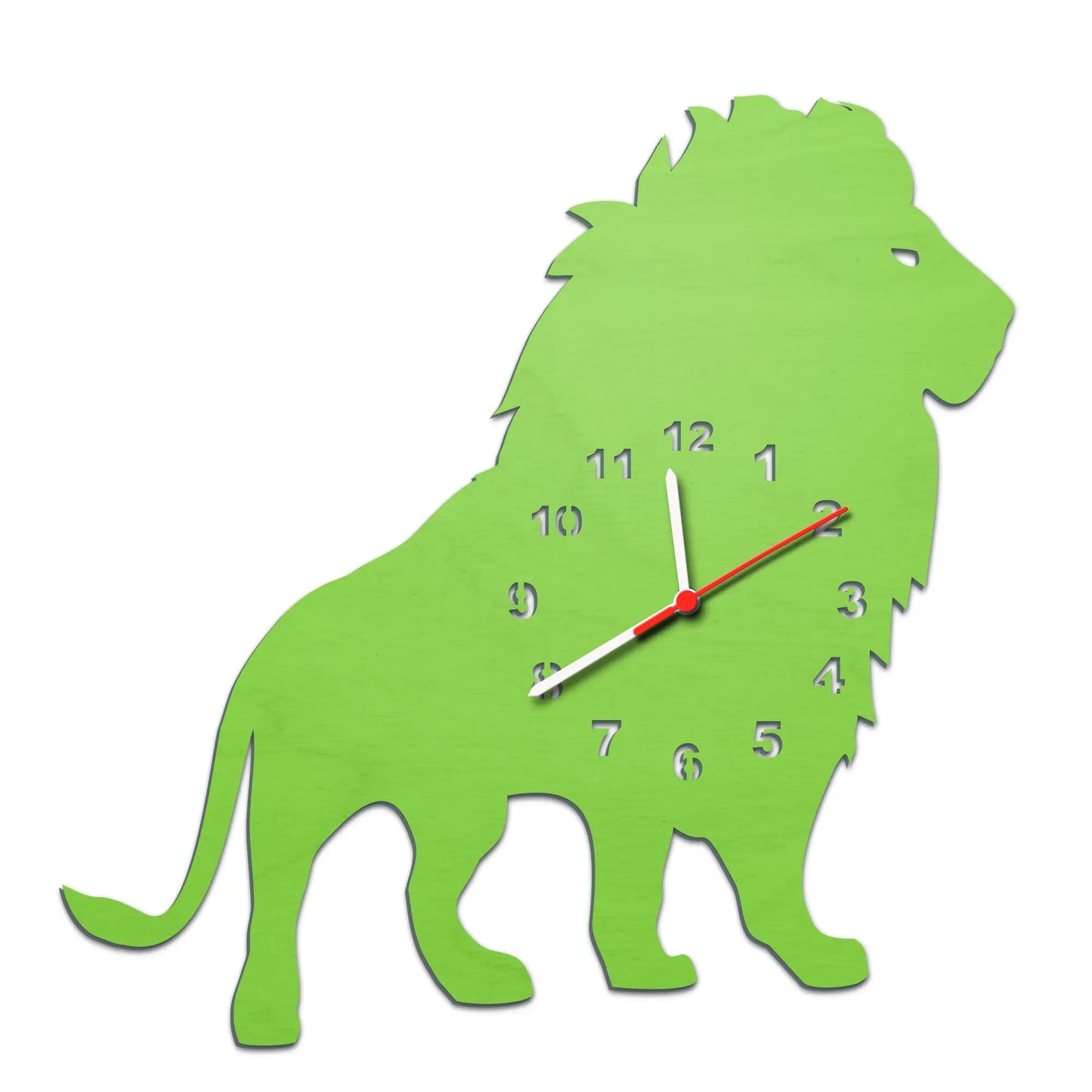 Kinder Wanduhr im Löwen Design