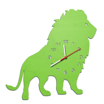 Kinder Wanduhr im Löwen Design