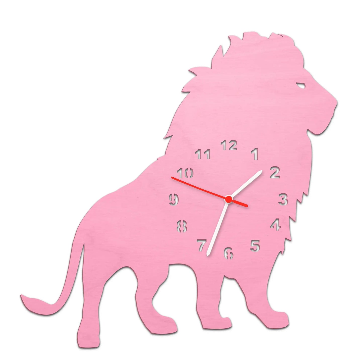 Kinder Wanduhr im Löwen Design