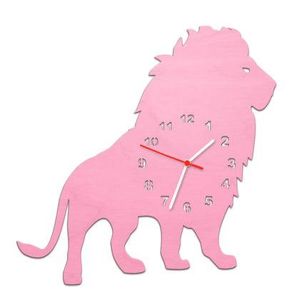 Kinder Wanduhr im Löwen Design