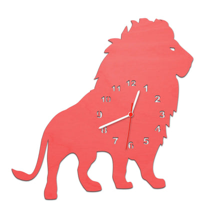 Kinder Wanduhr im Löwen Design