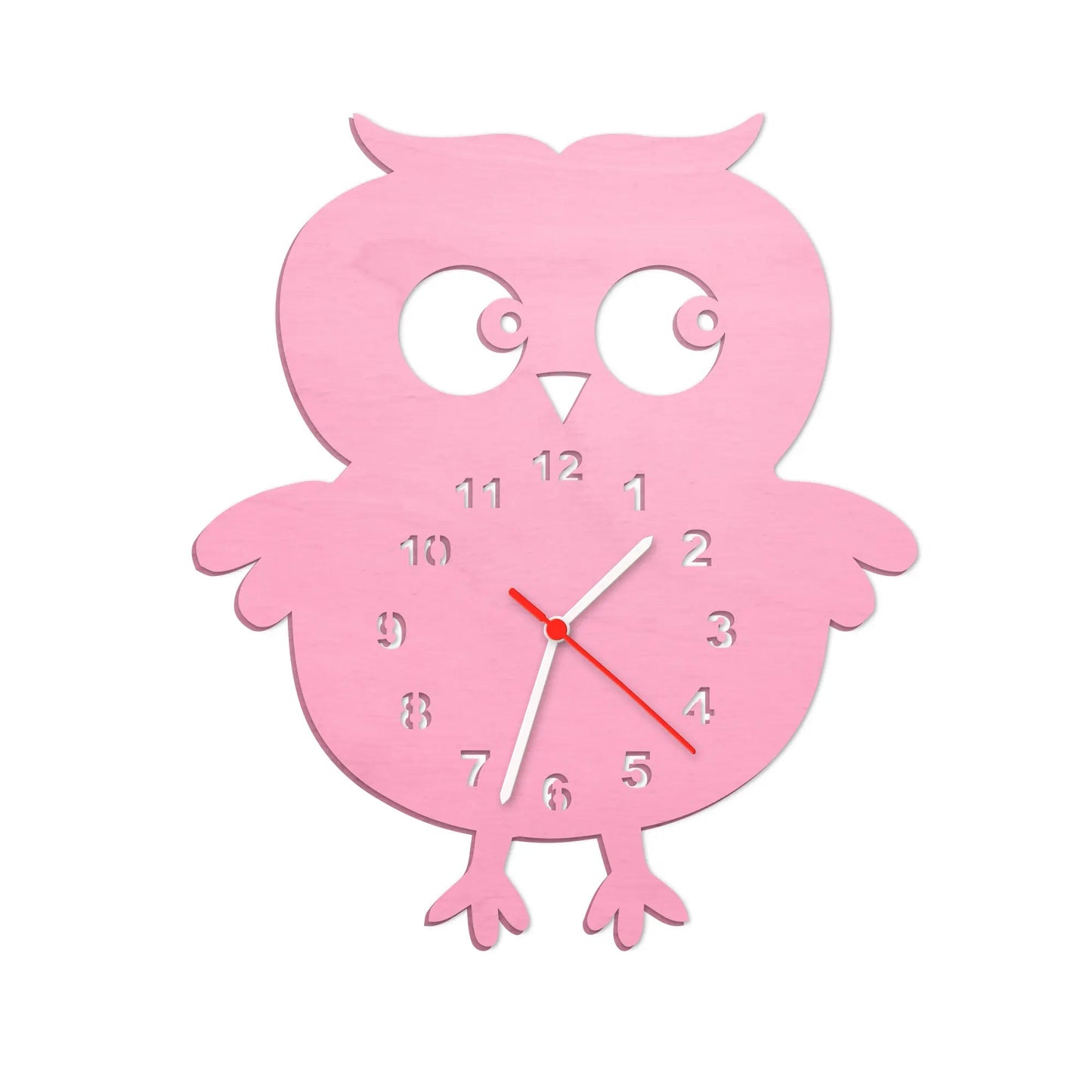 Kinder Wanduhr im Eulen Design