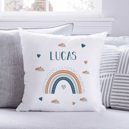 Bedrucktes Kissen mit Motiv "Regenbogen"