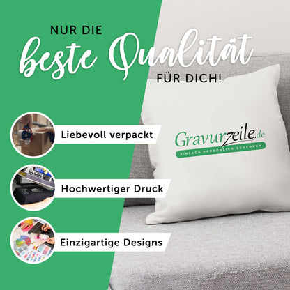 Kissen mit Weihnachtsmotiv - Lieblingszeit - Weihnachtsdeko - Geschenke für Frauen & Männer