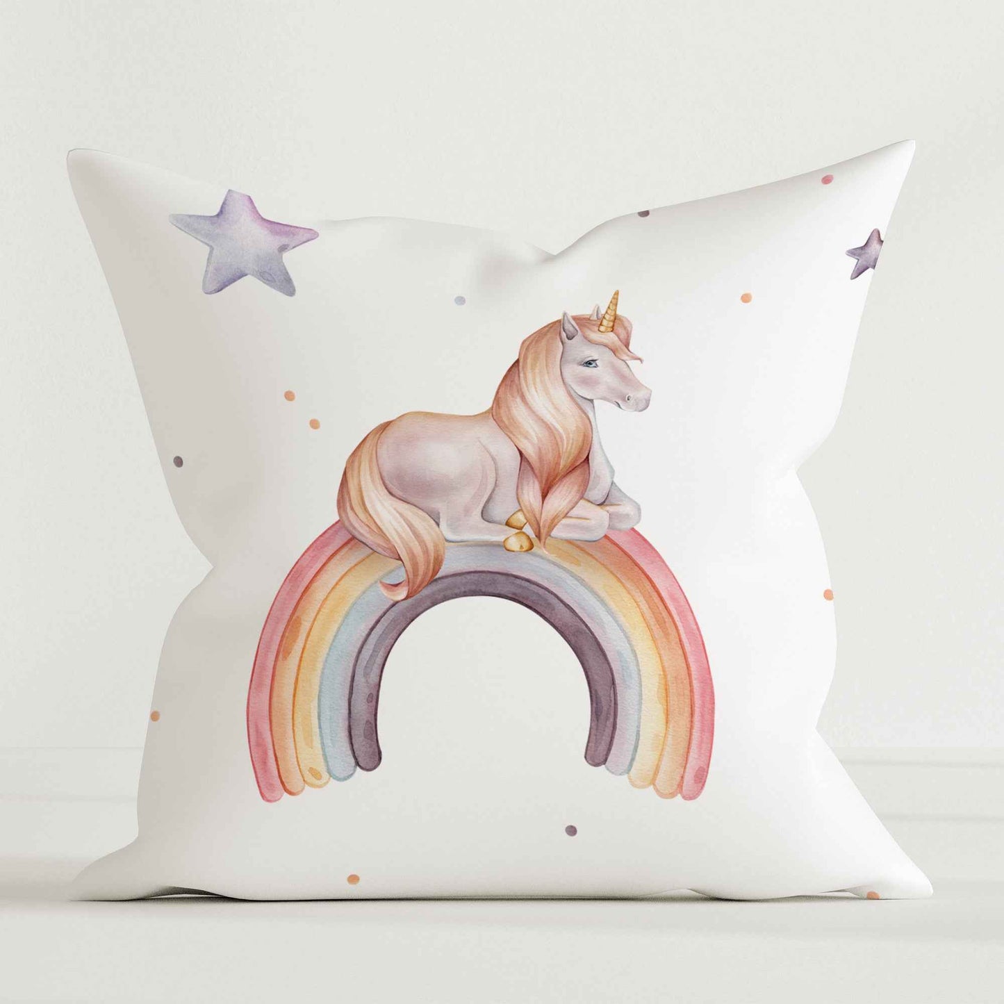"Regenbogen Einhorn" Premium Dekokissen