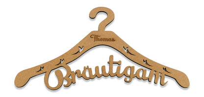 Kleiderbügel "Braut & Bräutigam" mit Gravur