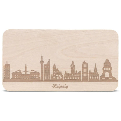 Frühstücksbrettchen Skyline Leipzig