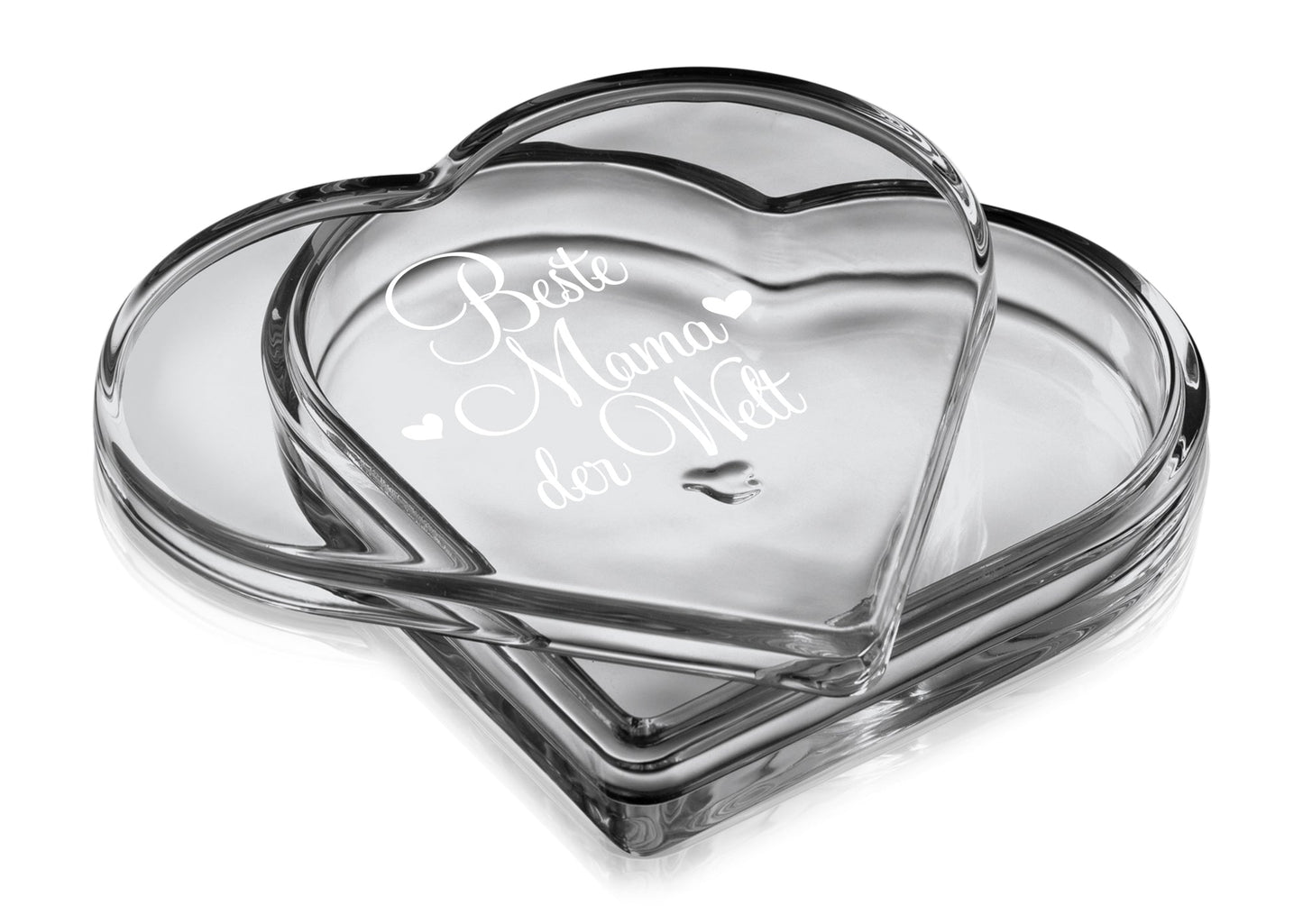 Leonardo Herz Glas Box mit Aufdruck "Beste Mama der Welt"