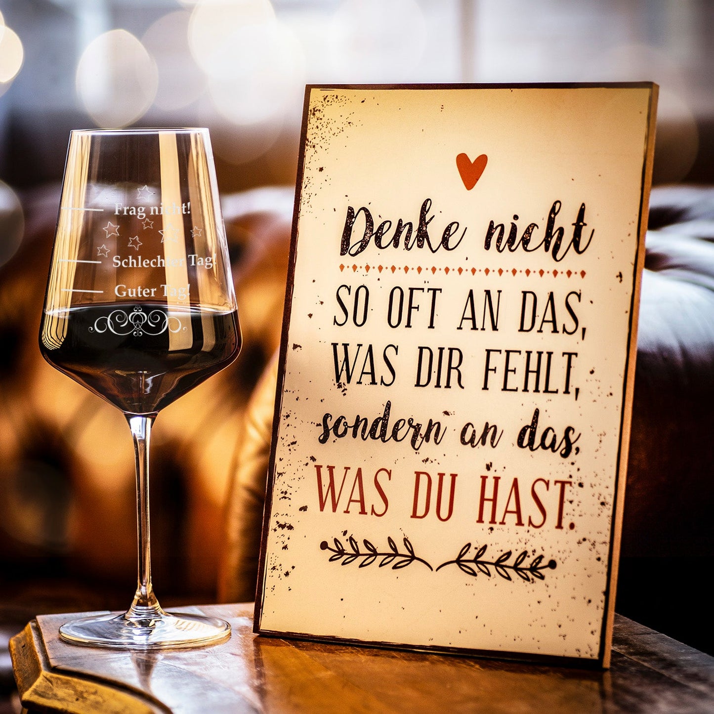 Leonardo Puccini Weinglas 750ml  "Schlechter Tag, Guter Tag - Frag nicht!"