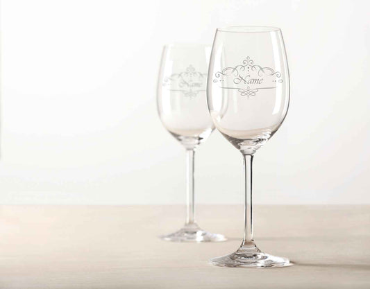 Leonardo Weinglas mit Gravur im "Weihnachtsstern" Design als Set inkl. Holzkiste