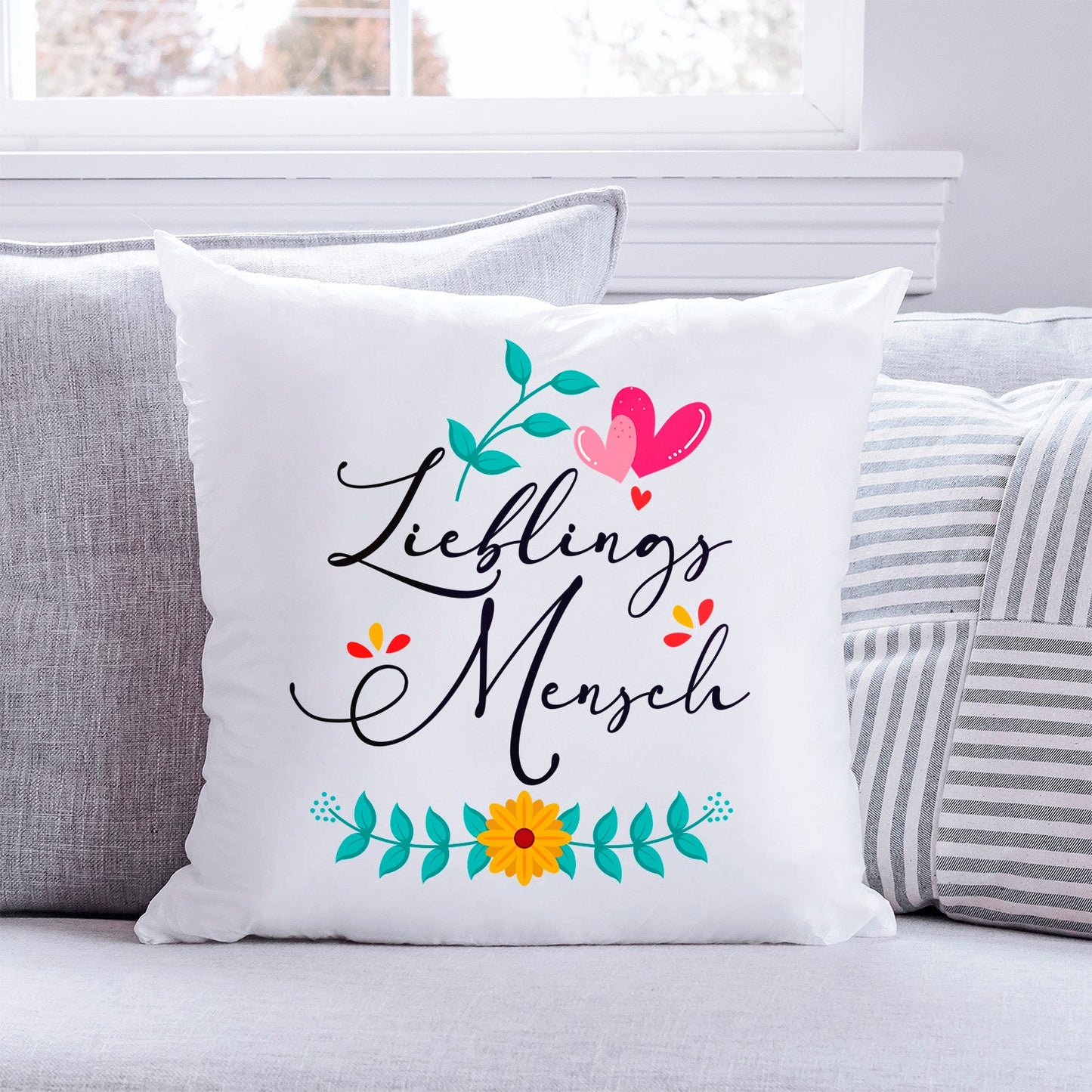 Kissen mit Spruch Lieblingsmensch
