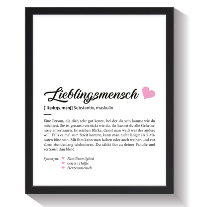 Definition Poster, Kunstdrucke & Worterklärung auf DIN A4 Premium-Foto-Papier