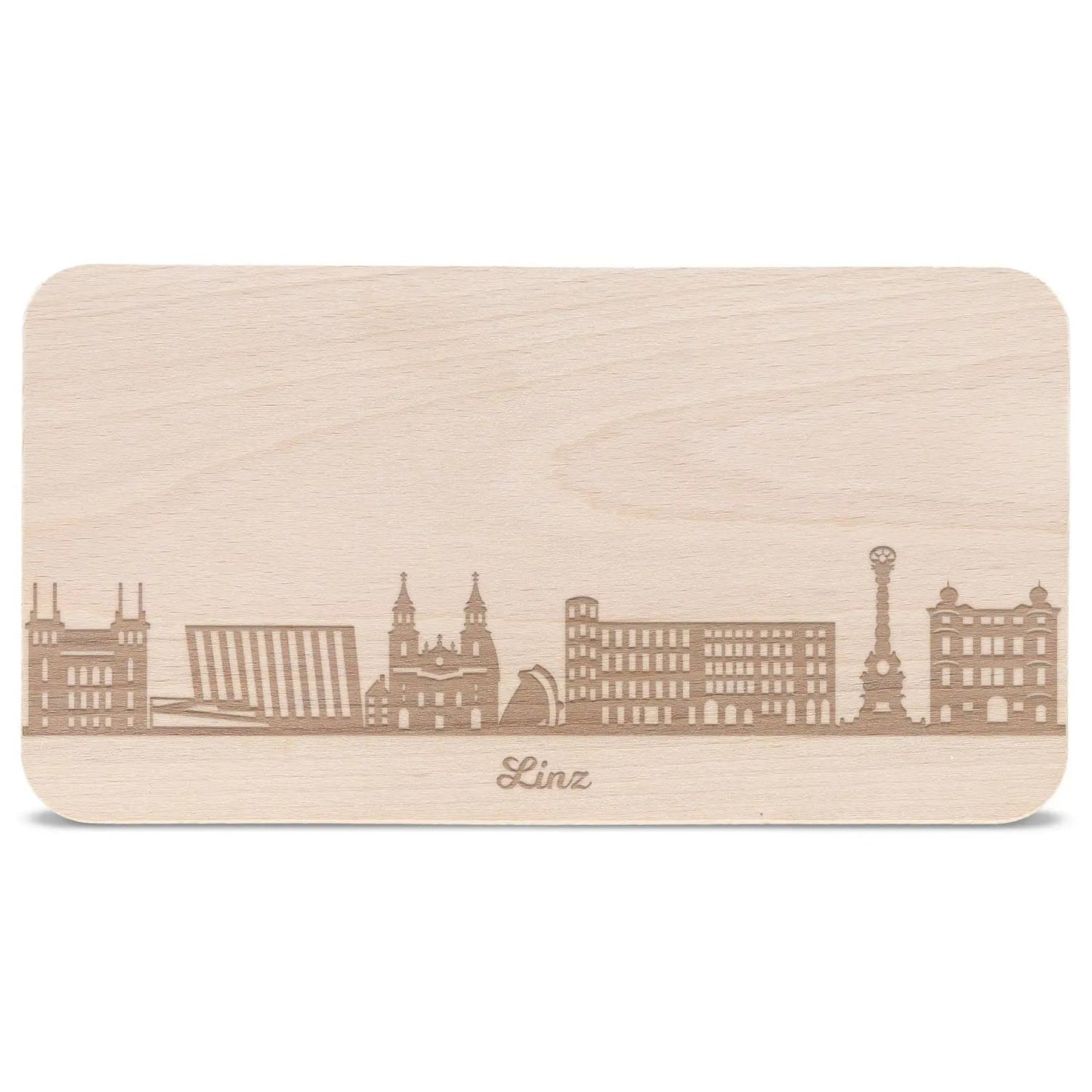 Frühstücksbrettchen Skyline Linz