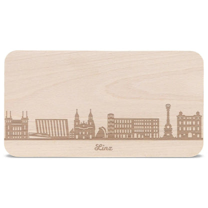 Frühstücksbrettchen Skyline Linz