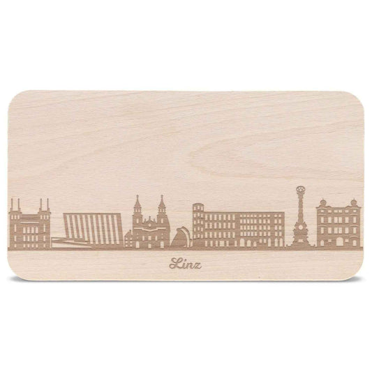 Frühstücksbrettchen Skyline Linz