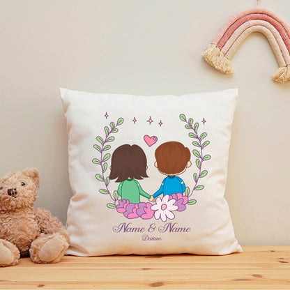 Bedrucktes Kissen mit Motiv "Love Couple"