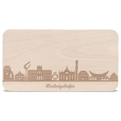 Frühstücksbrettchen Skyline Ludwigshafen