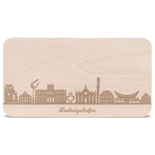 Frühstücksbrettchen Skyline Ludwigshafen