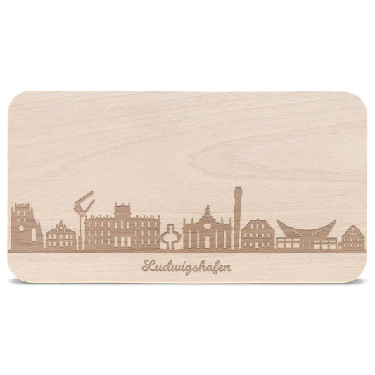 Frühstücksbrettchen Skyline Ludwigshafen