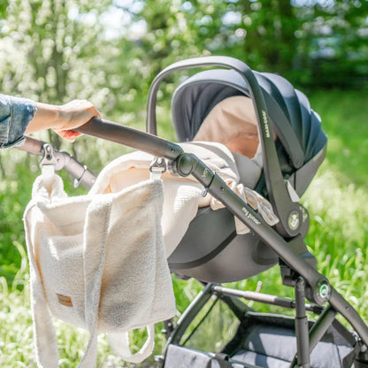 Wickeltasche Bouclé – für Kinderwagen